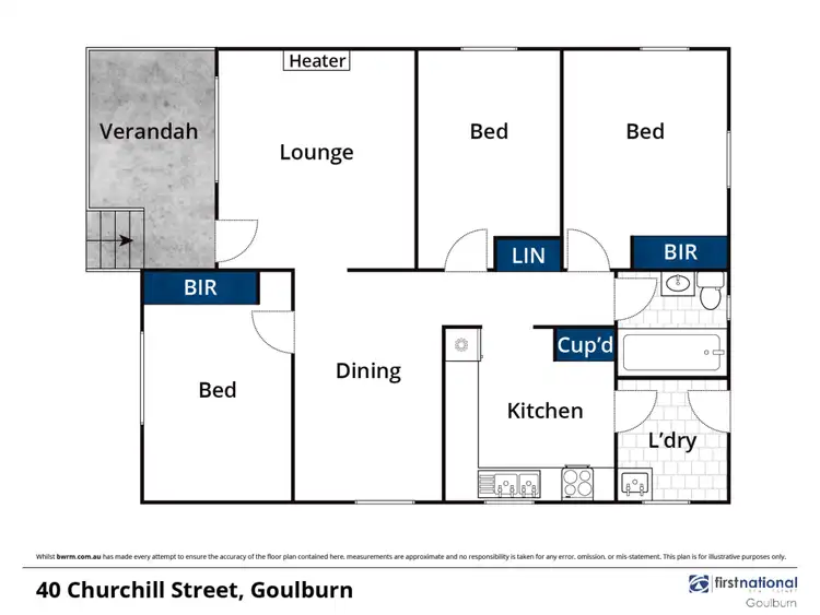 Floorplan of Homely house listing, 40 Churchill Street, Goulburn NSW 2580