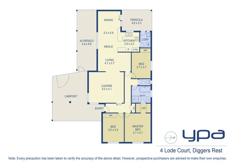 Floorplan of Homely house listing, 4 Lode Court, Diggers Rest VIC 3427