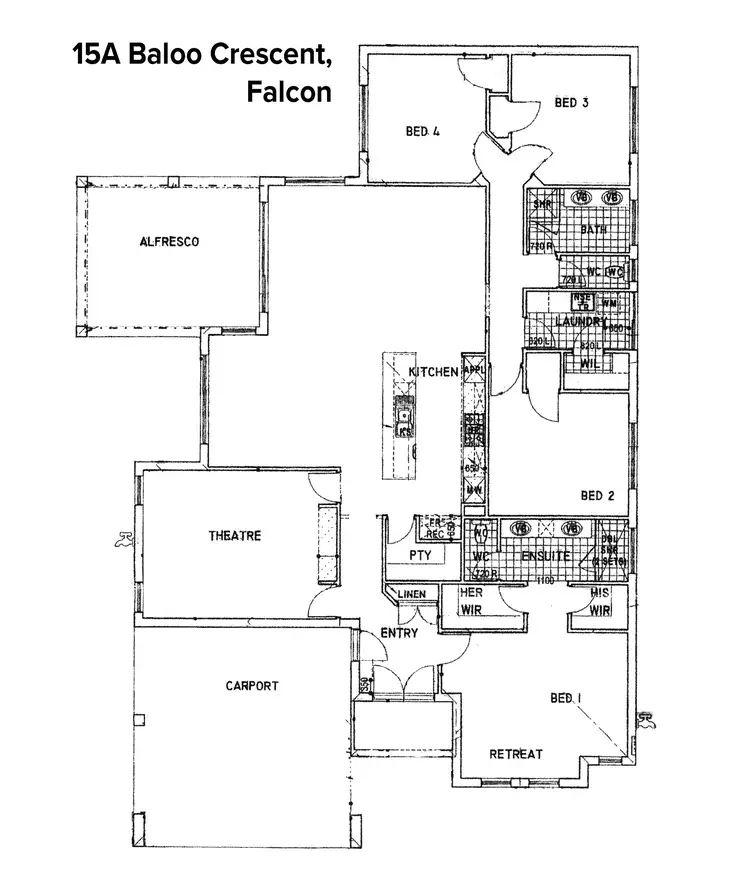 Floorplan of Homely house listing, A/15 Baloo Crescent, Falcon WA 6210
