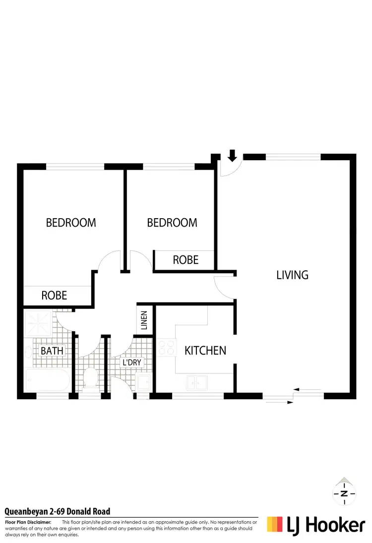 Floorplan of Homely townhouse listing, 2/69 Donald Road, Karabar NSW 2620