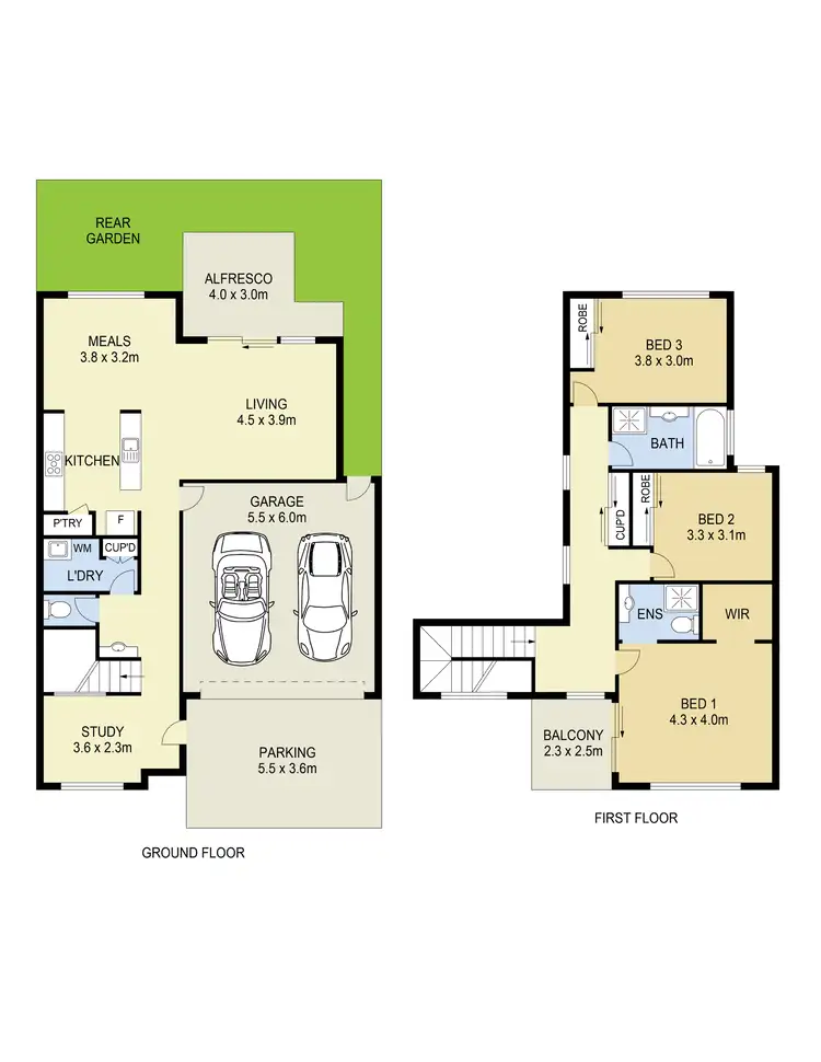 Floorplan of Homely townhouse listing, 7/10 - 12 Kooyong Way, Caroline Springs VIC 3023