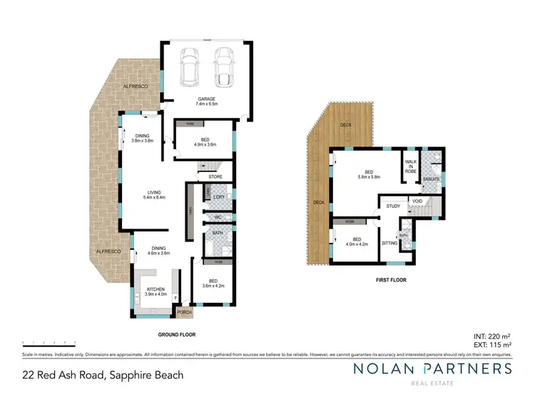 Floorplan of Homely house listing, 22 Red Ash Road, Sapphire Beach NSW 2450