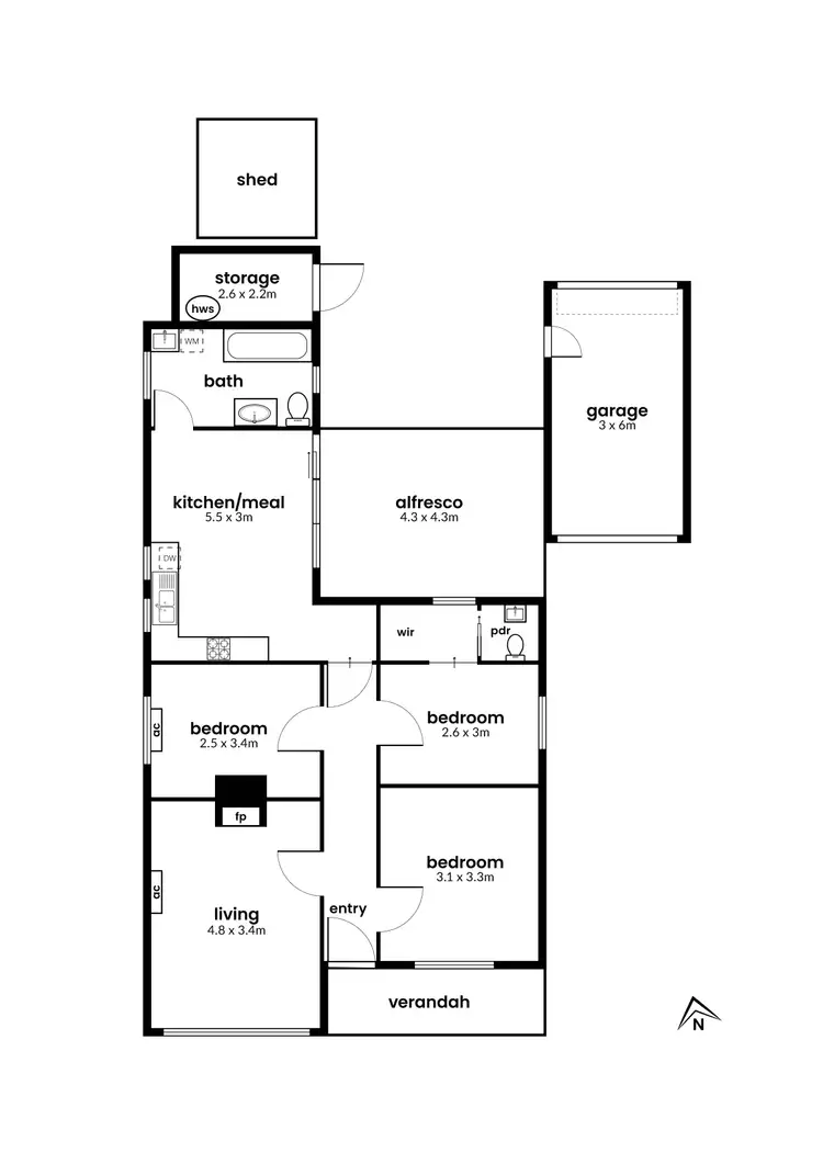 Floorplan of Homely house listing, 28 Railway Place, Williamstown VIC 3016