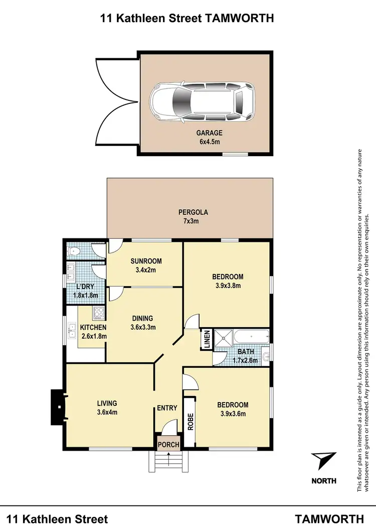 Floorplan of Homely house listing, 11 Kathleen Street, Tamworth NSW 2340