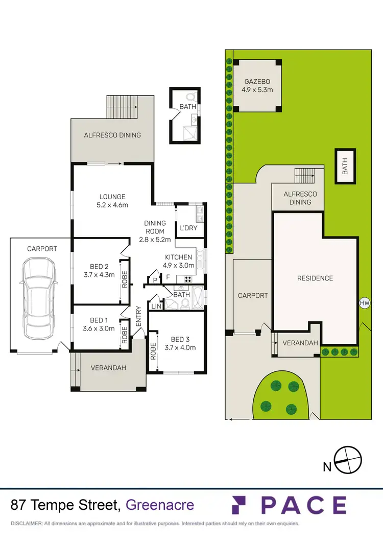 Floorplan of Homely house listing, 87 Tempe Street, Greenacre NSW 2190