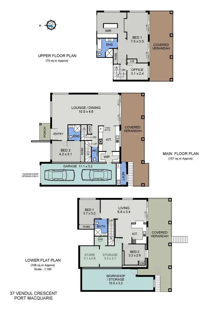 Floorplan of Homely house listing, 37 Vendul Crescent, Port Macquarie NSW 2444