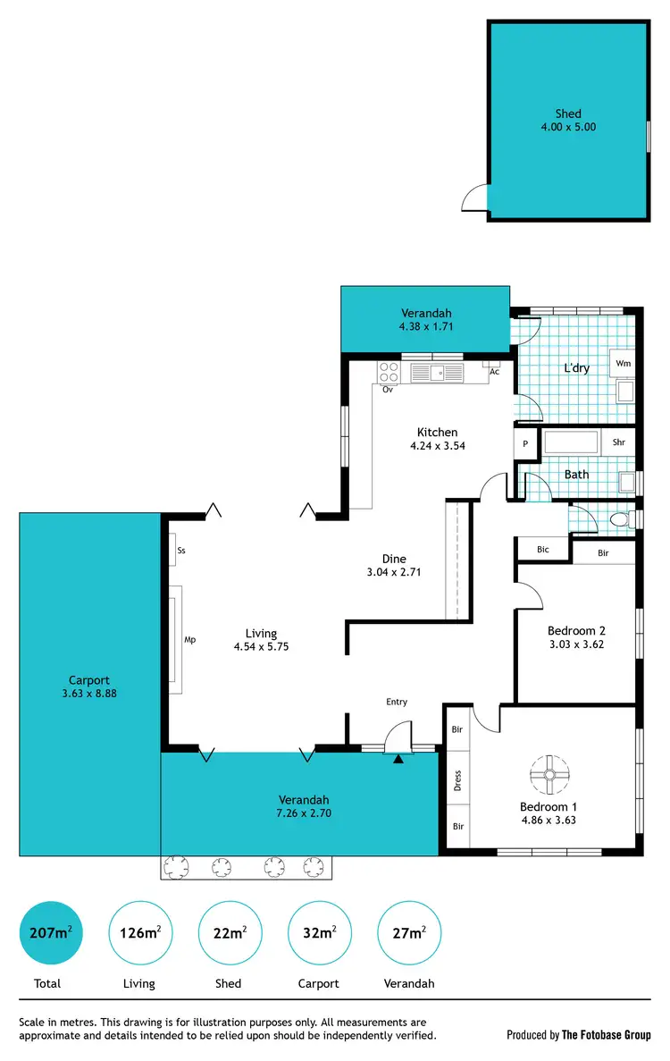 Floorplan of Homely house listing, 27 Flinders Parade, Flinders Park SA 5025