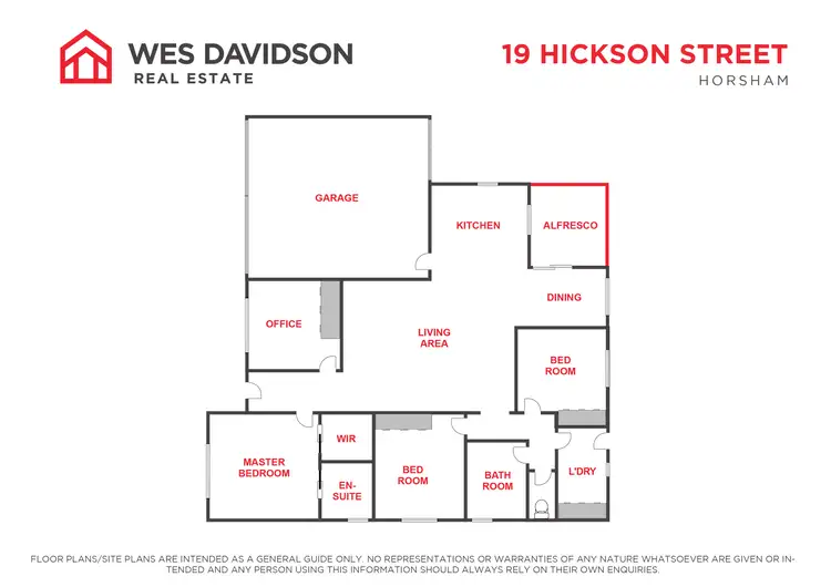 Floorplan of Homely house listing, 19 Hickson Street, Horsham VIC 3400