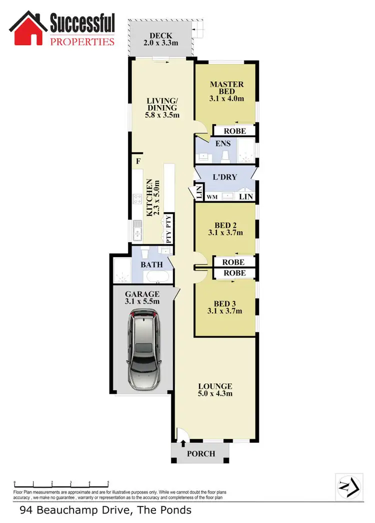 Floorplan of Homely house listing, 94 Beauchamp Drive, The Ponds NSW 2769