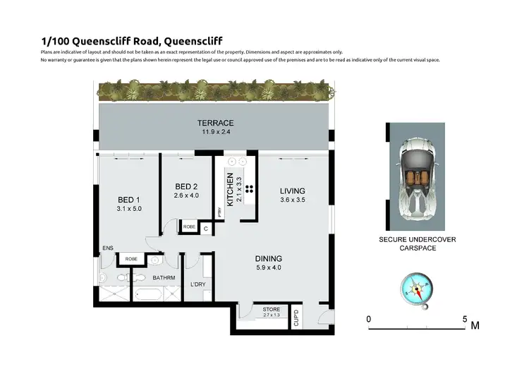 Floorplan of Homely apartment listing, 1/100 Queenscliff Road, Queenscliff NSW 2096