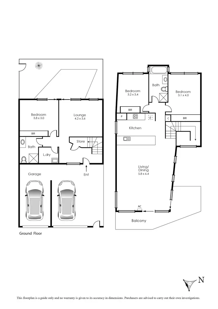 Floorplan of Homely townhouse listing, 5/601 Nepean Highway, Bonbeach VIC 3196