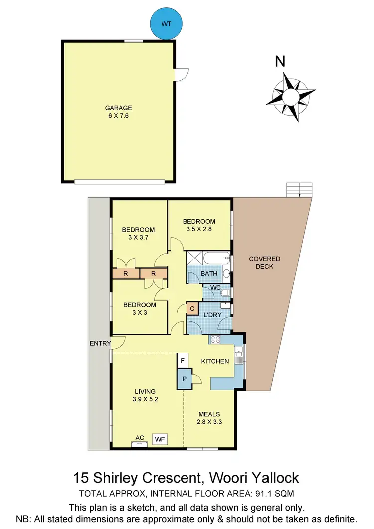 Floorplan of Homely house listing, 15 Shirley Crescent, Woori Yallock VIC 3139