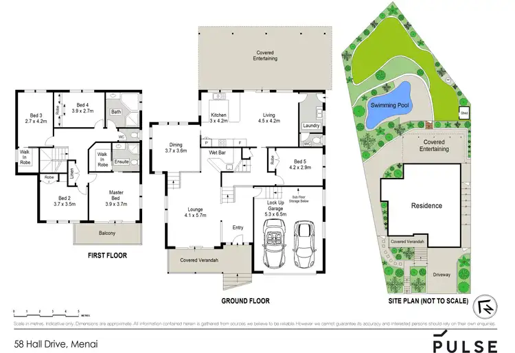 Floorplan of Homely house listing, 58 Hall Drive, Menai NSW 2234