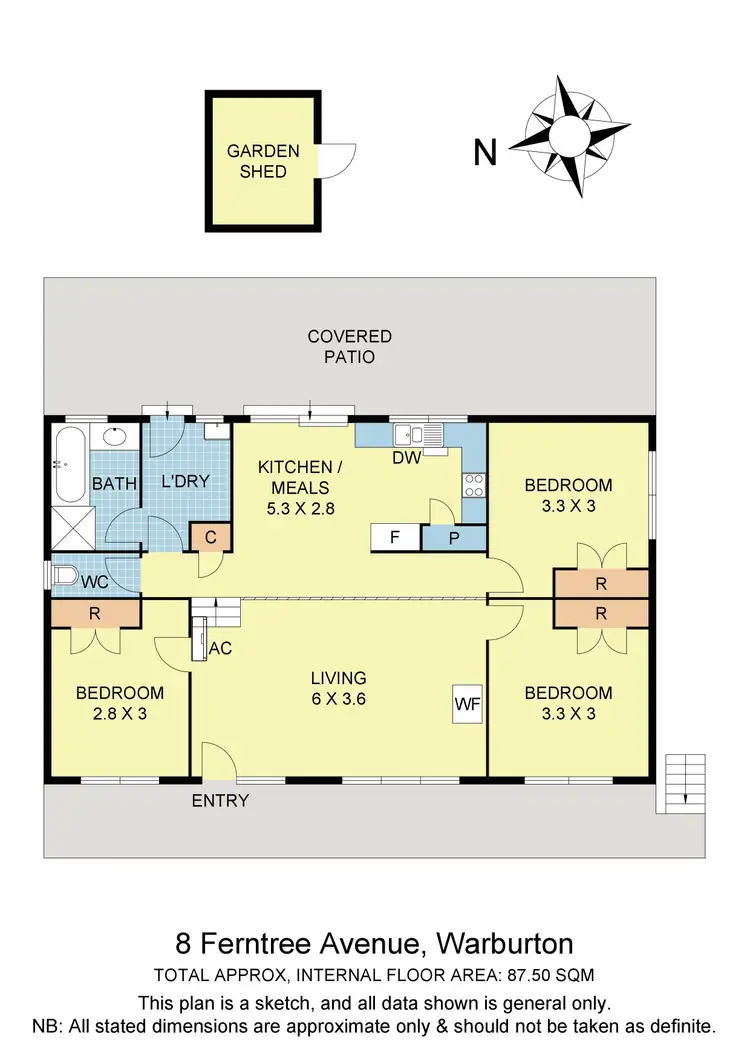 Floorplan of Homely house listing, 8 Ferntree Avenue, Warburton VIC 3799