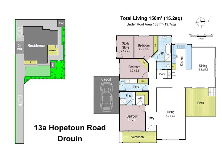 Floorplan of Homely house listing, 1/13 Hopetoun Road, Drouin VIC 3818