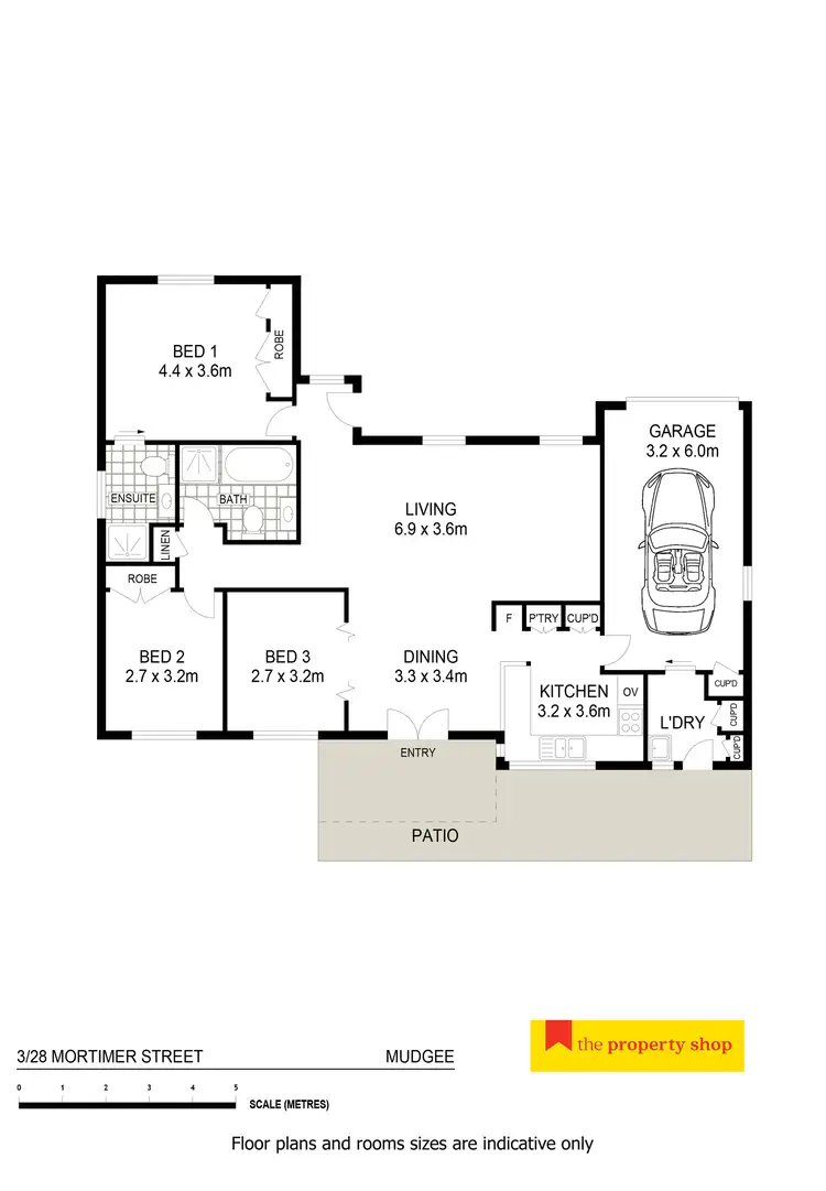 Floorplan of Homely unit listing, 3/28 Mortimer Street, Mudgee NSW 2850