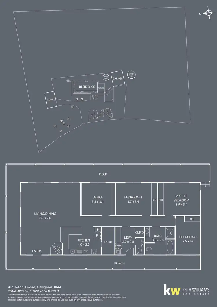 Floorplan of Homely rural property listing, 495 Redhill Road, Callignee VIC 3844