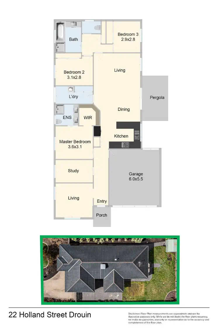 Floorplan of Homely house listing, 22 Holland Street, Drouin VIC 3818