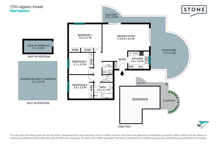 Floorplan of Homely apartment listing, 7/10 Lagoon Street, Narrabeen NSW 2101