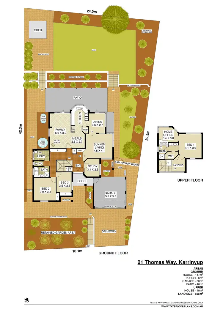 Floorplan of Homely house listing, 21 Thomas Way, Karrinyup WA 6018