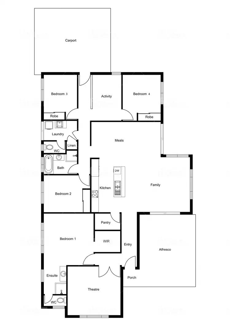 Floorplan of Homely house listing, 37 Ferndale Avenue, Dalyellup WA 6230