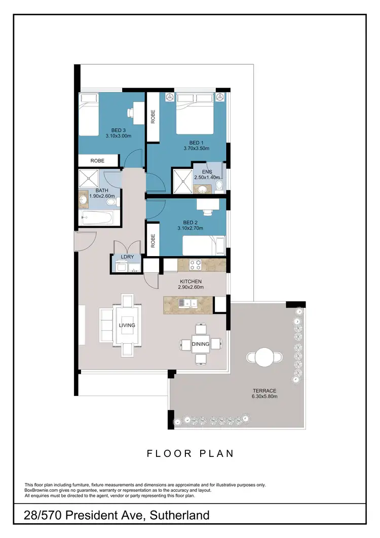 Floorplan of Homely unit listing, 28/570 President Avenue, Sutherland NSW 2232