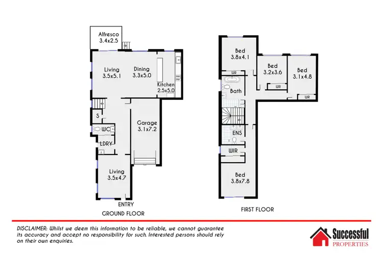 Floorplan of Homely semi-detached listing, 34 Fenway Street, North Kellyville NSW 2155
