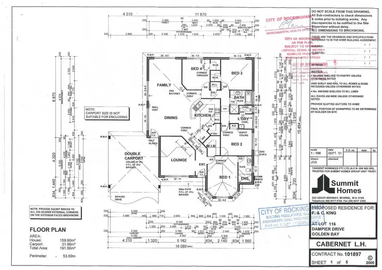 Floorplan of Homely house listing, 46 Dampier Drive, Golden Bay WA 6174