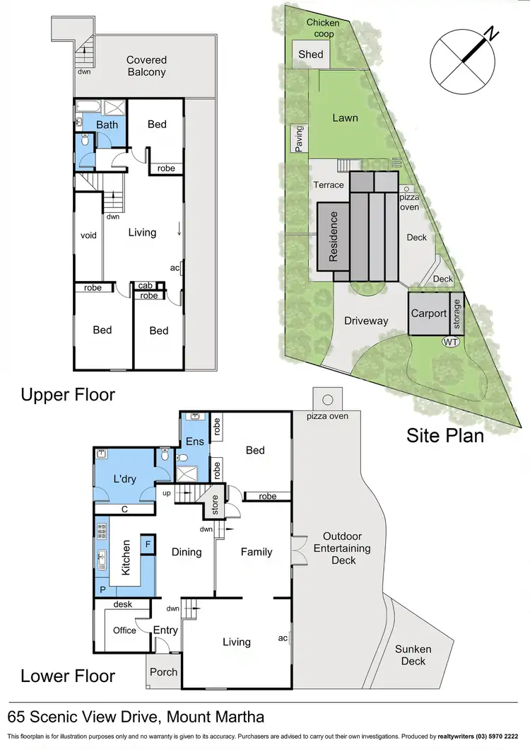 Floorplan of Homely house listing, 65 Scenic View Drive, Mount Martha VIC 3934