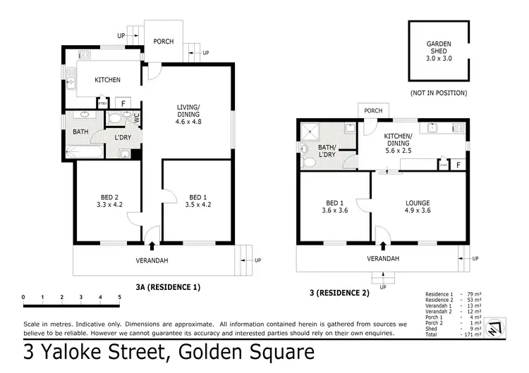 Floorplan of Homely house listing, 3 Yaloke Street, Golden Square VIC 3555