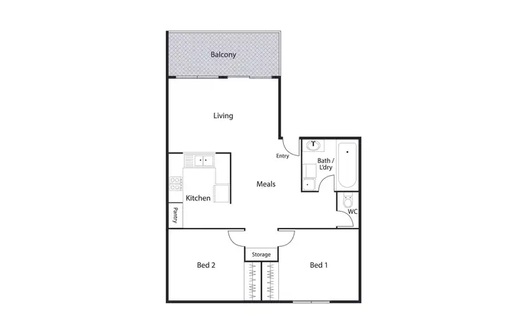 Floorplan of Homely apartment listing, 15/2 Antis Street, Phillip ACT 2606