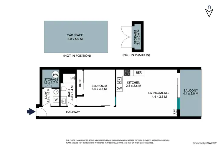 Floorplan of Homely apartment listing, 203/1 Jarama Boulevard, Epping VIC 3076