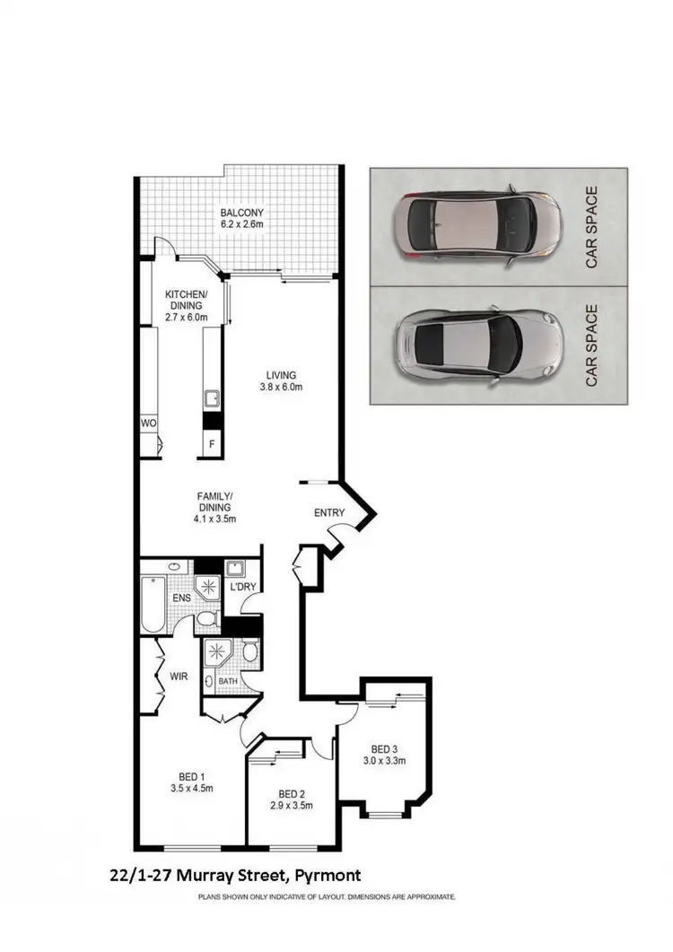 Floorplan of Homely apartment listing, 22/1-27 Murray Street, Pyrmont NSW 2009