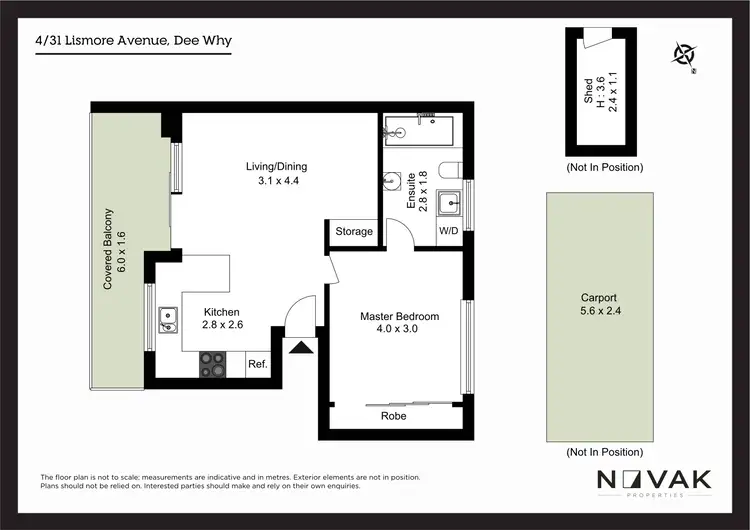 Floorplan of Homely apartment listing, 4/31 Lismore Avenue, Dee Why NSW 2099