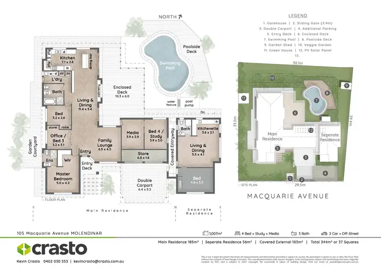 Floorplan of Homely house listing, 105 Macquarie Avenue, Molendinar QLD 4214