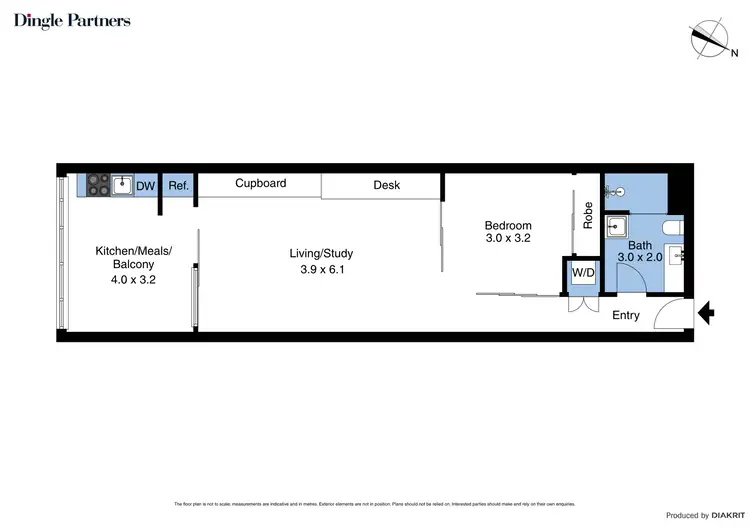 Floorplan of Homely apartment listing, 1118/555 Flinders Street, Melbourne VIC 3000