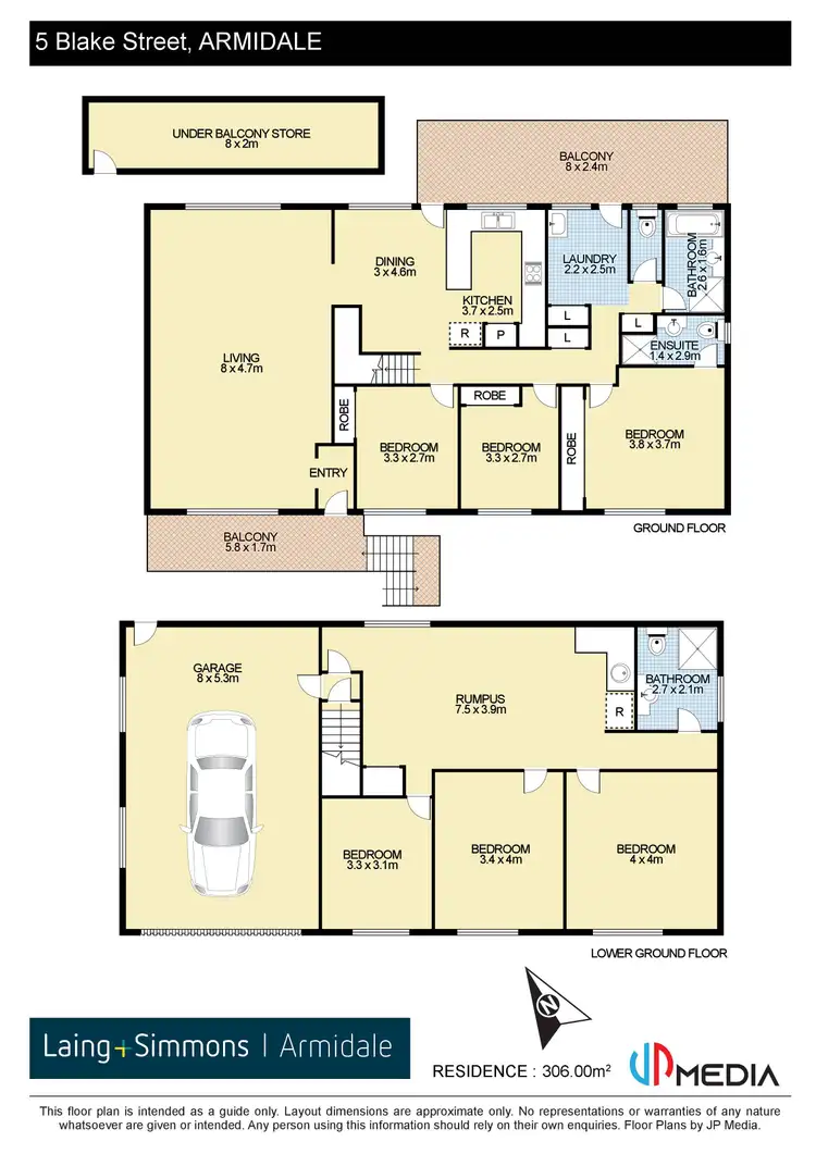 Floorplan of Homely house listing, 5 Blake Street, Armidale NSW 2350