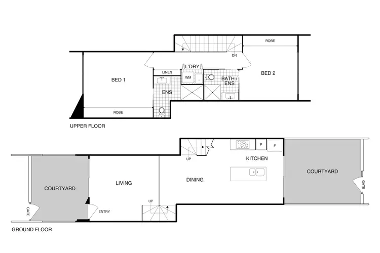 Floorplan of Homely townhouse listing, 130/1 Rowland Rees Crescent, Greenway ACT 2900