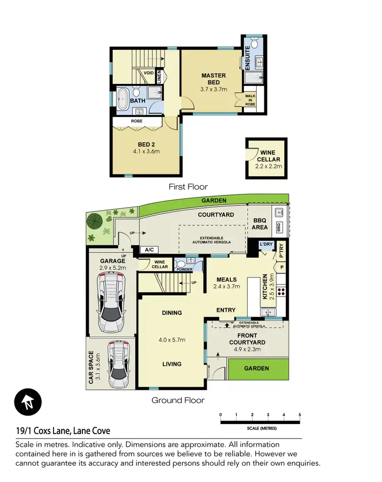 Floorplan of Homely townhouse listing, 19/1 Coxs Lane, Lane Cove NSW 2066