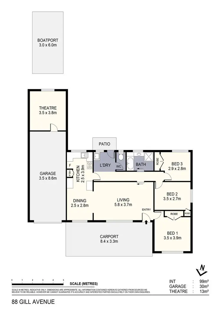 Floorplan of Homely house listing, 88 Gill Avenue, California Gully VIC 3556