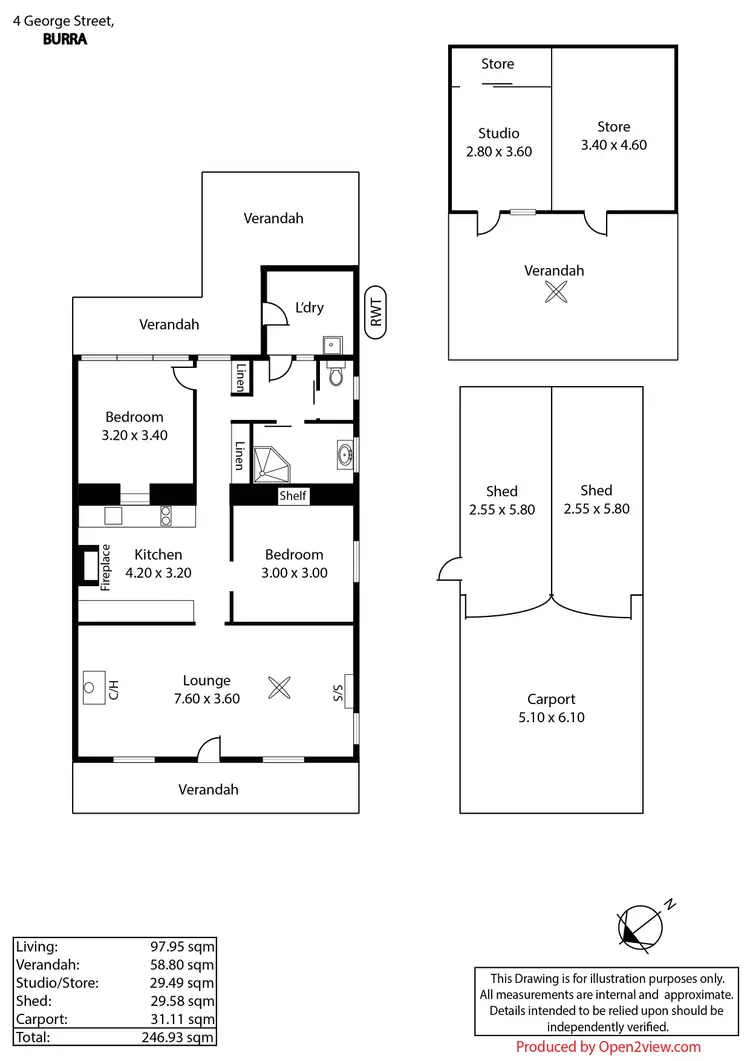 Floorplan of Homely house listing, 4 George Street, Burra SA 5417