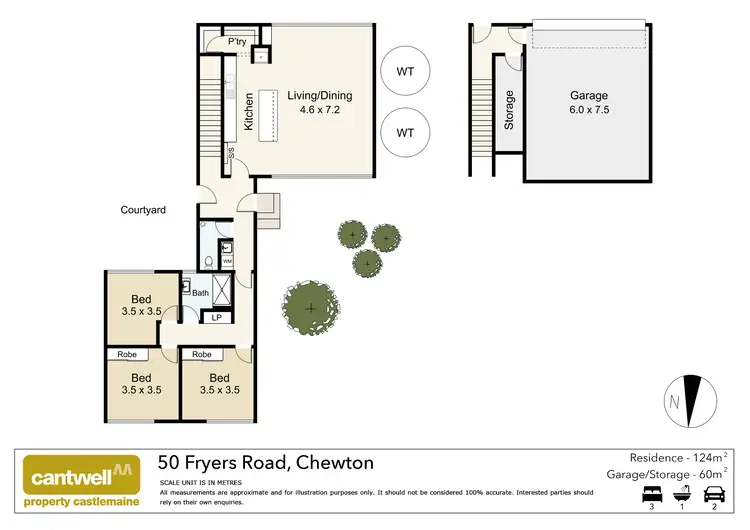 Floorplan of Homely house listing, 50 Fryers Road, Chewton VIC 3451