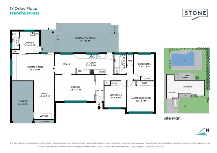 Floorplan of Homely house listing, 13 Oxley Place, Frenchs Forest NSW 2086