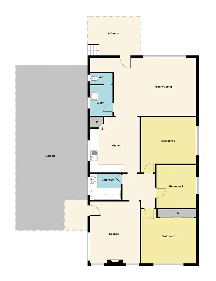 Floorplan of Homely house listing, 5 Churchill Avenue, Ararat VIC 3377