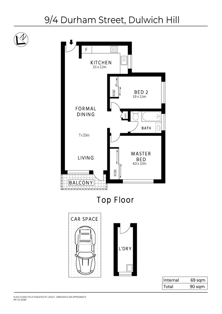 Floorplan of Homely apartment listing, 9/4 Durham Street, Dulwich Hill NSW 2203