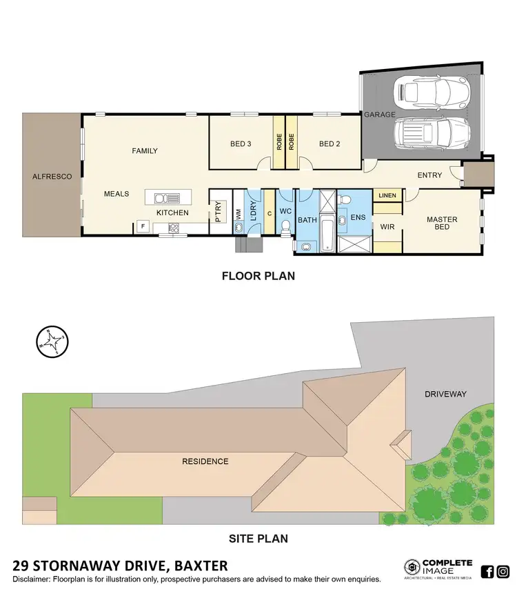 Floorplan of Homely house listing, 29 Stornoway Drive, Baxter VIC 3911