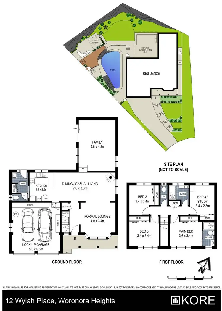 Floorplan of Homely house listing, 12 Wylah Place, Woronora Heights NSW 2233