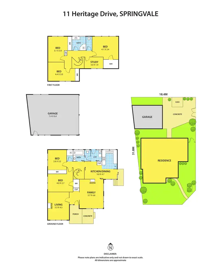Floorplan of Homely house listing, 11 Heritage Drive, Springvale VIC 3171