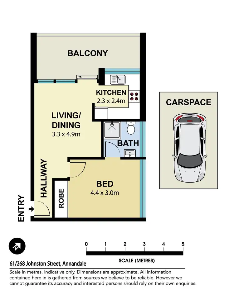 Floorplan of Homely apartment listing, 61/268 Johnston Street, Annandale NSW 2038