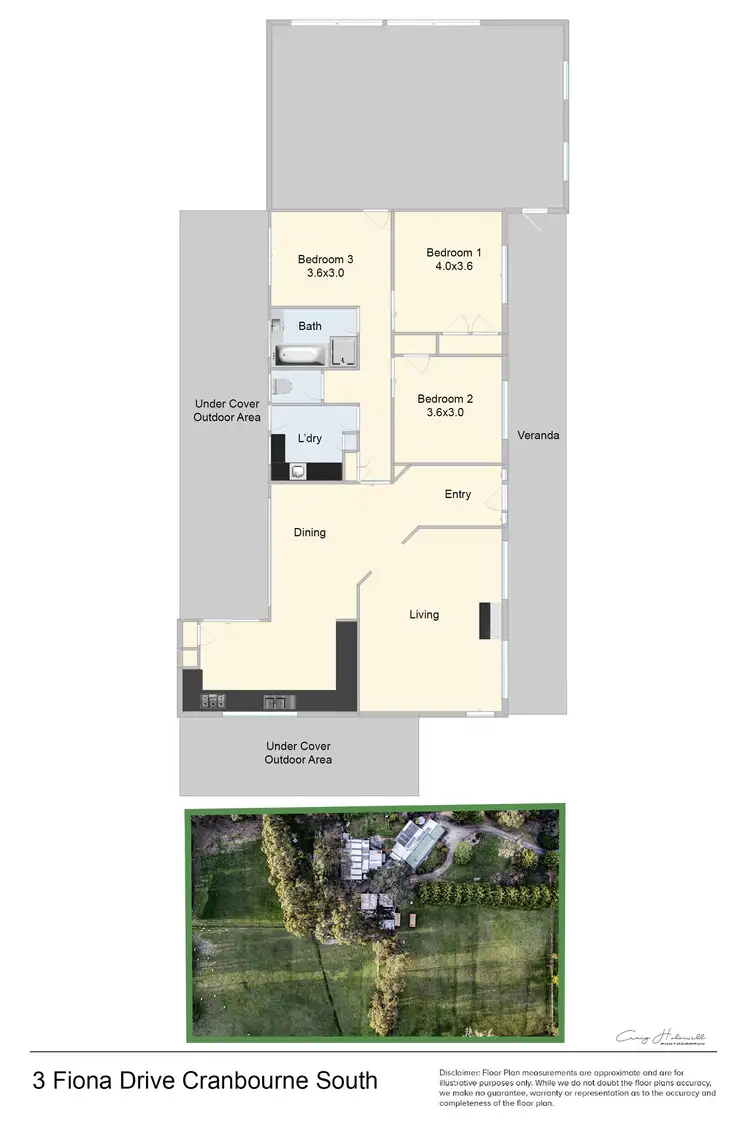 Floorplan of Homely rural property listing, 3 Fiona Drive, Cranbourne South VIC 3977